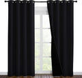 Nicetown High-End Thermal Curtains, Full Blackout Curtains 86 inches Long for Dining Room, Soundproof Window Treatment Drapes for Hall Room…