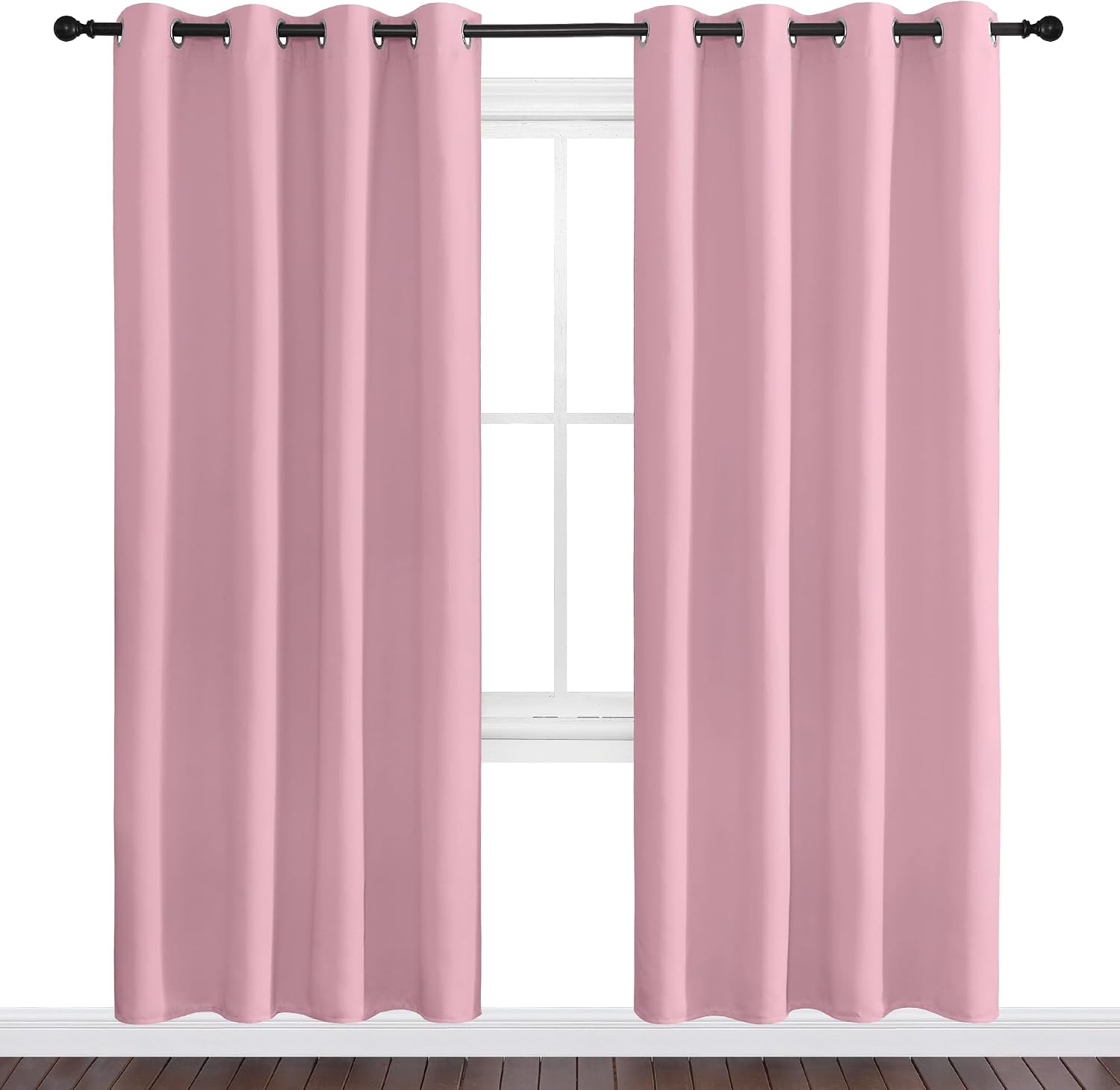 Nicetown Blackout Curtain Panel Grommet - Home Decorations Thermal Insulated Solid Grommet Top Blackout Living Room Panels/Drapes for Gift…