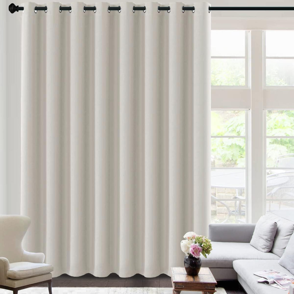 H.VERSAILTEX Blackout Curtains for Sliding Glass Door Room Divider Curtains Noise Reduce Curtain Panel Portable Window Screen S…