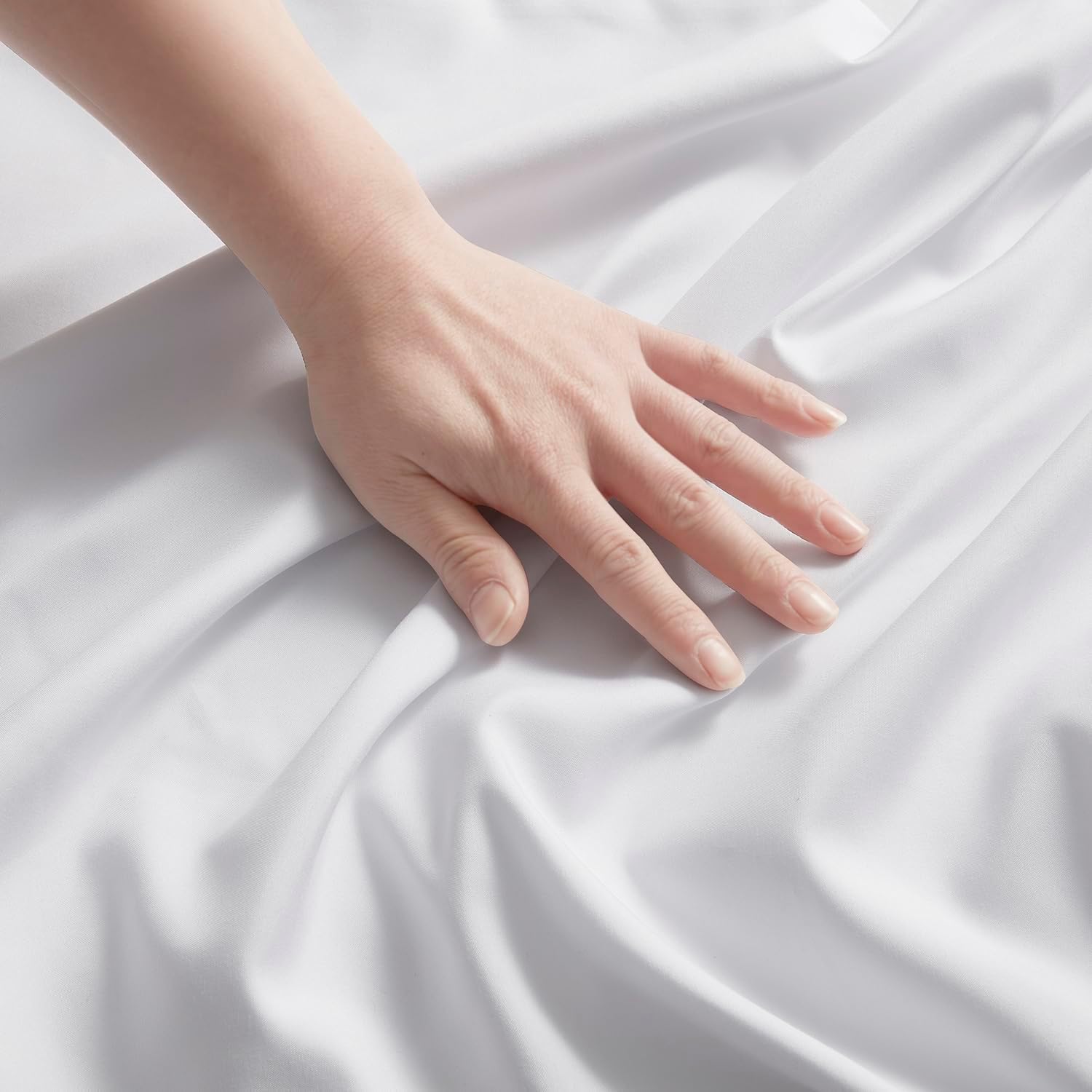 Nestl White King Pillow Cases 20x40 Inches, Soft Microfiber, Envelope Closure, King Size Set of 2 cotton White
