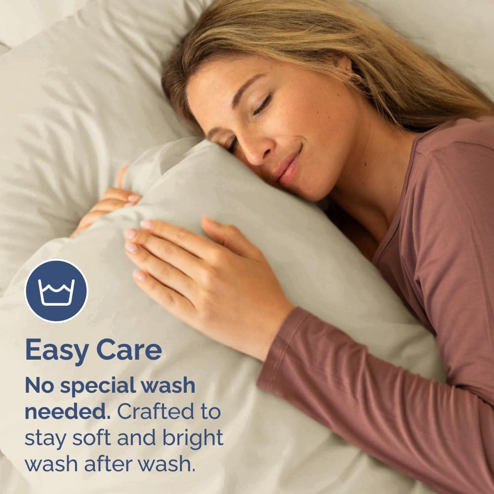 Standard Pillow Cases Set of 2 - Ultra-Soft Hotel Quality Pillowcase Covers - Comfy & Wrinkle Free - Stain and Fade Resistant - Machine…