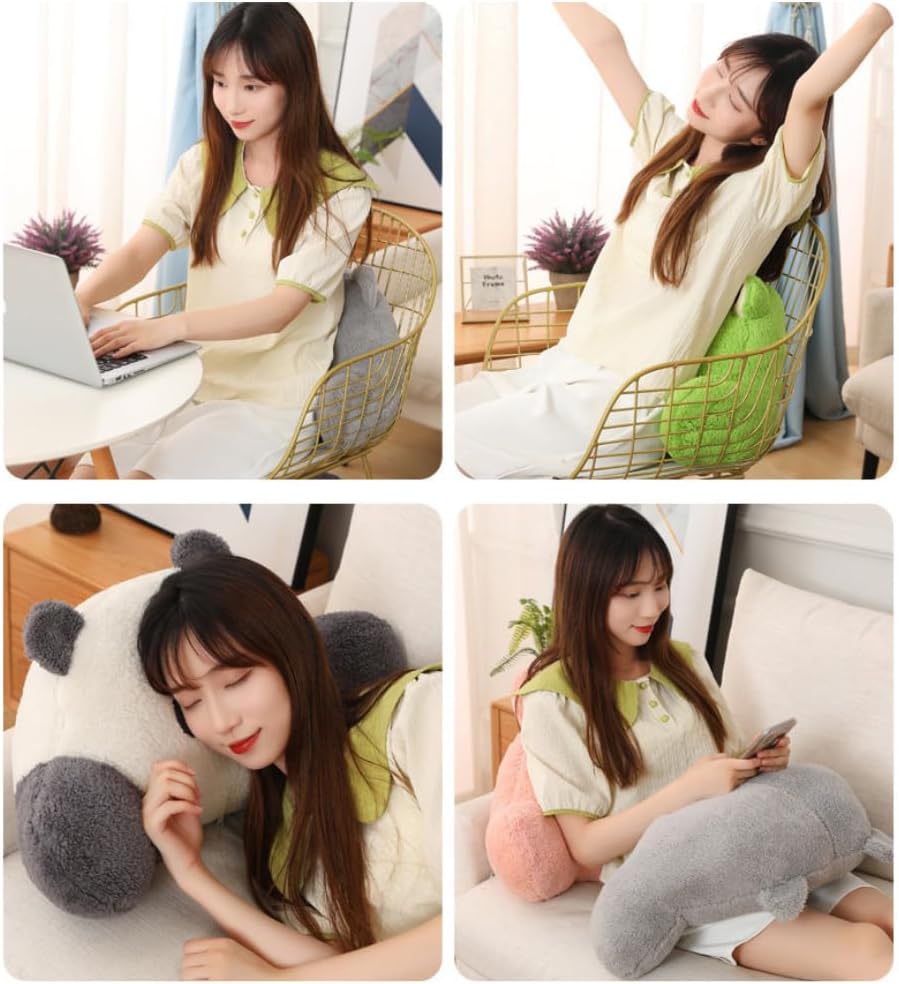 Reading Pillow Back Pillow for Sitting Up in Bed Relax Bed Rest Pillow with Arms Office Car Seat Lumbar Support Cushion for Kids Teens…