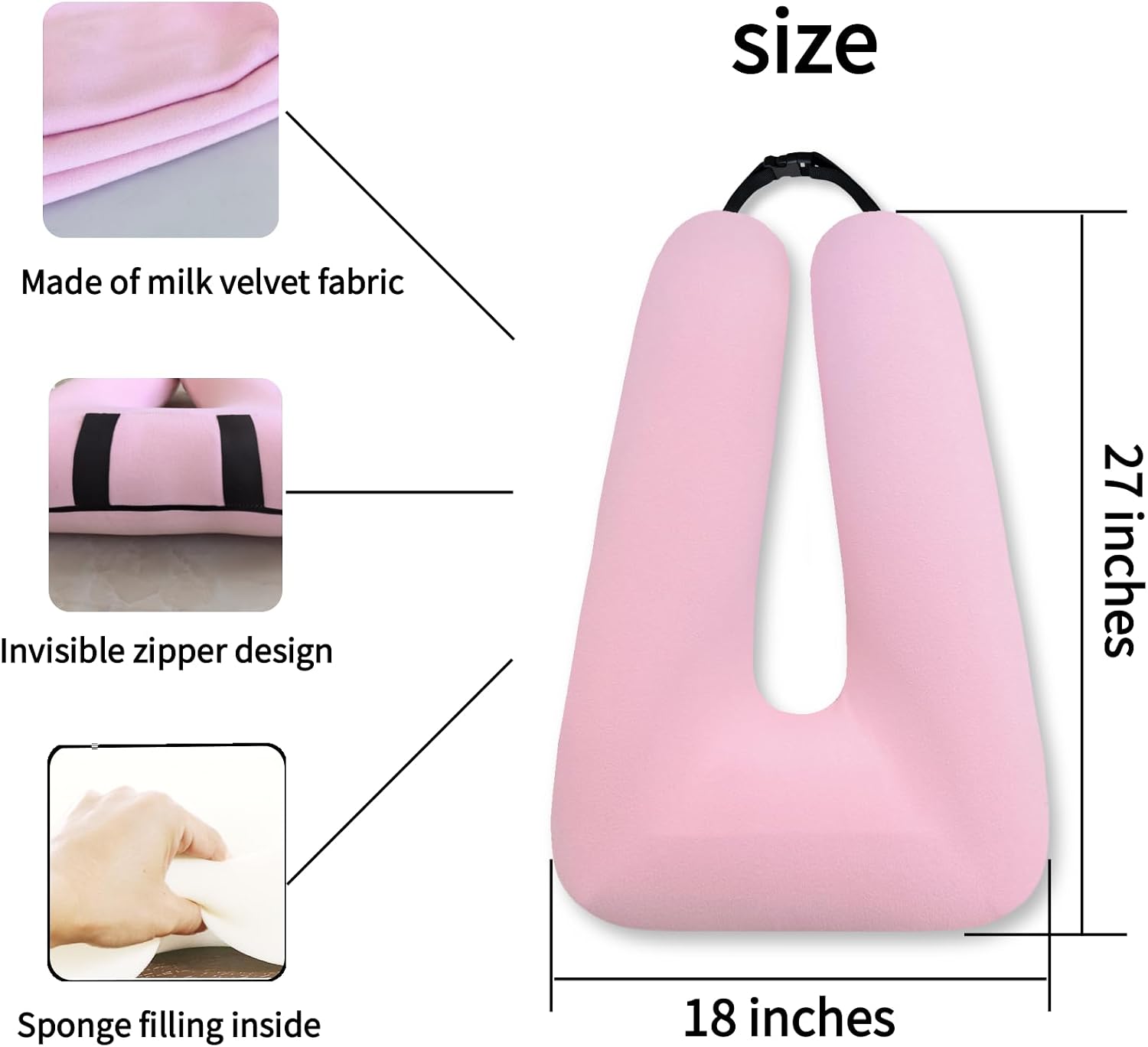 FHSGGP Travel Pillow Car Pillow Kid Car Sleeping The Sleeping Aid for Adults and Kids on Road Trips Sponge Kids Travel Pillow Provides…