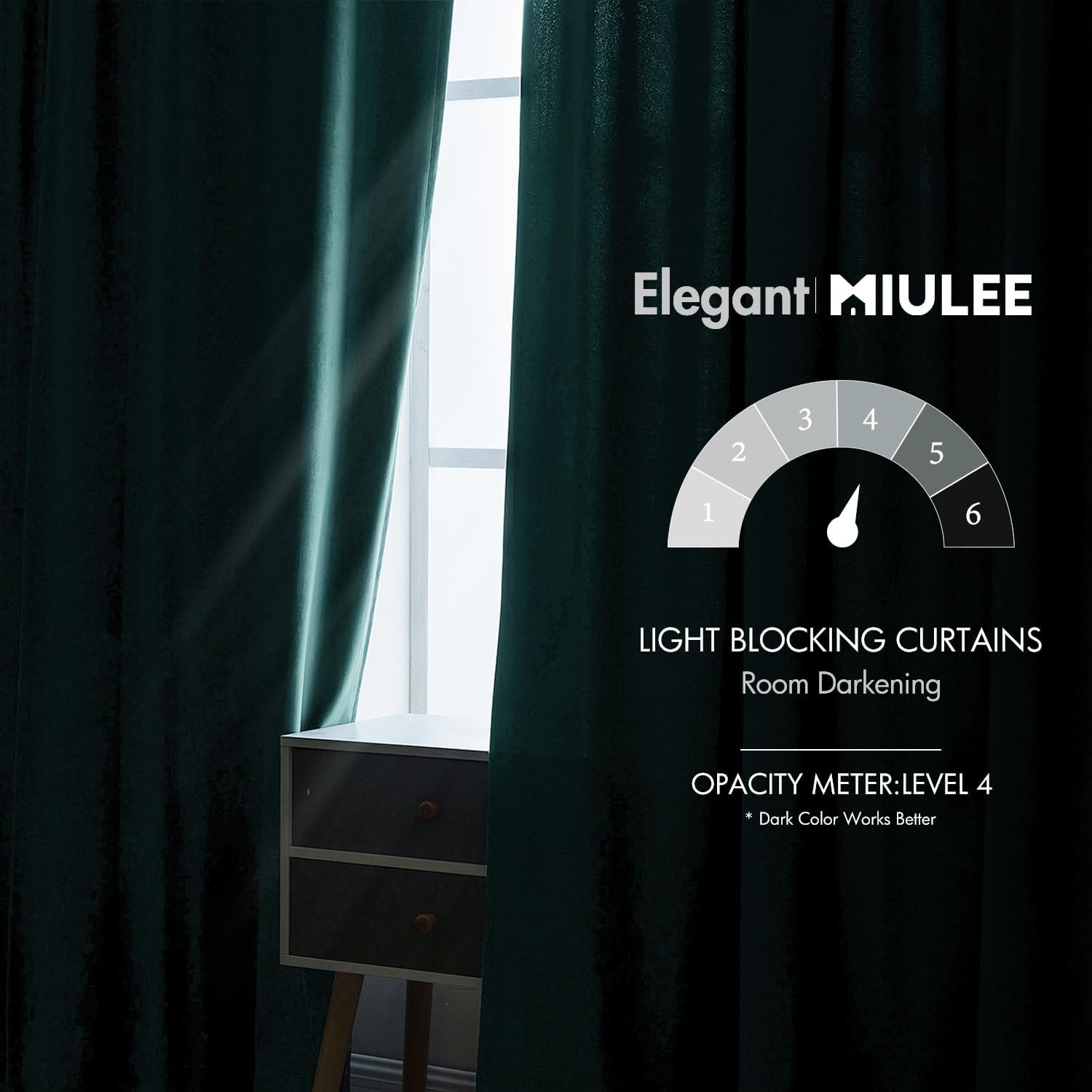 Miulee Teal Velvet Curtains 84 inches 2 Panels - Luxury Blackout Curtains for Bedroom Living Room Thermal Insulated Super Soft Window Drape…