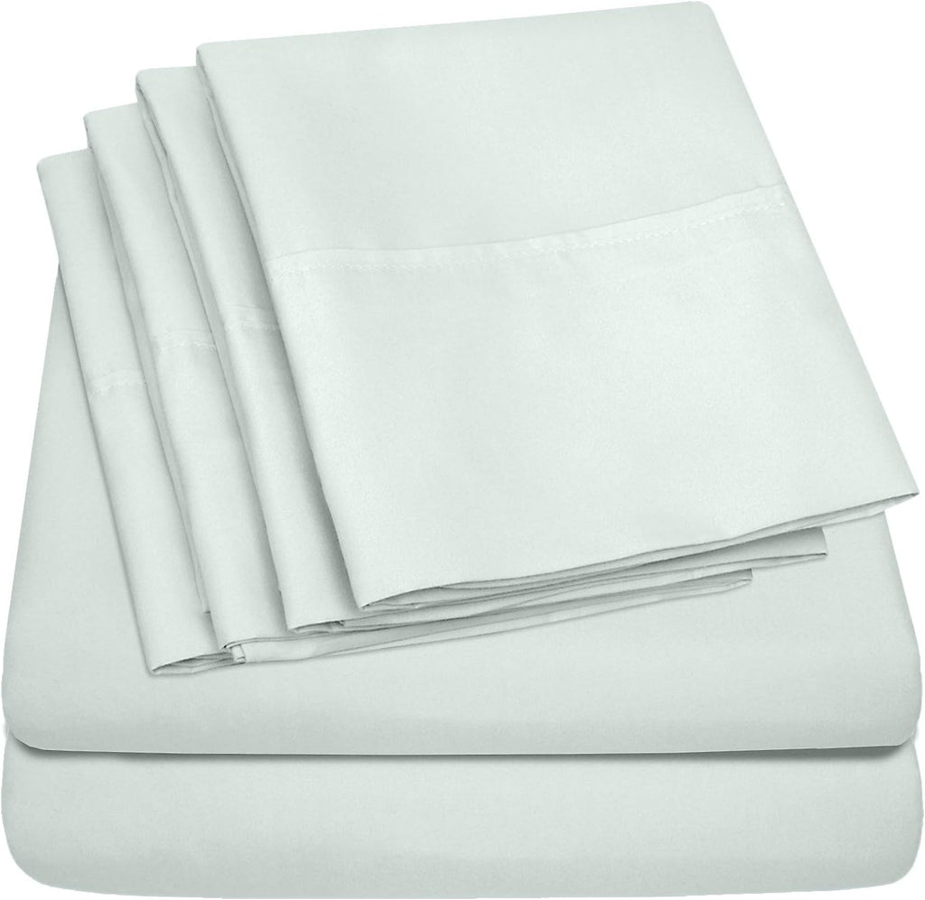 King Size Bed Sheets - 6 Piece 1500 Supreme Collection Fine Brushed Microfiber Deep Pocket King Sheet Set Bedding - 2 Extra Pillow Cases…