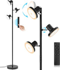 SIBRILLE 36W LED Tree Floor Lamp, Modern Dimmable Standing Lamp with Remote & Touch Control, 4 Color Temperatures, 3 Rotatable LED Light…