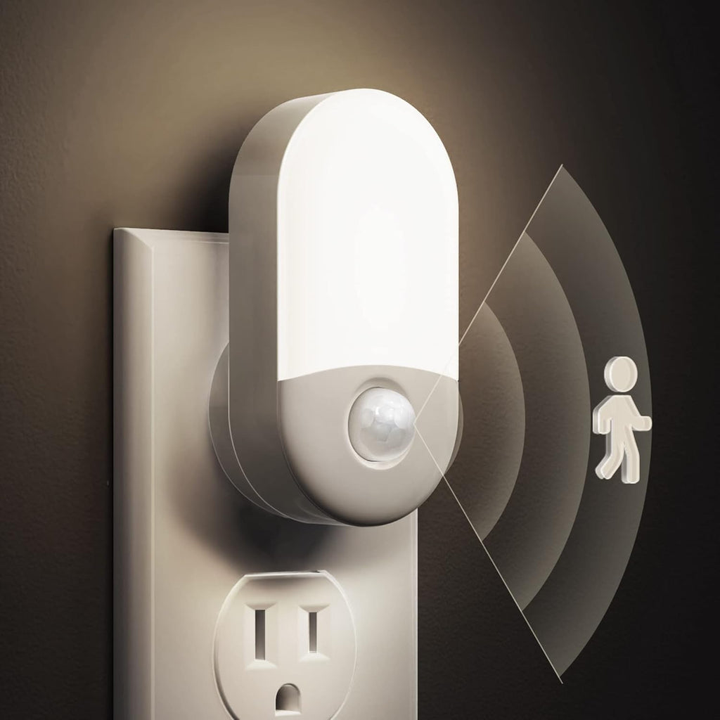 L LOHAS LED Motion Sensor Night Light, [2 Pack] Motion Activated Night Light, Daylight White, Adjustable Brightness, Motion Sensor Light…
