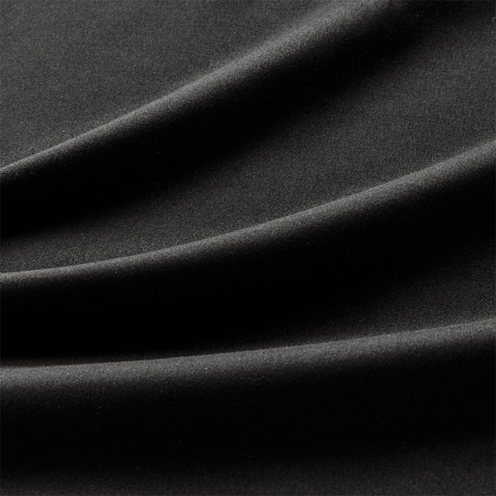 NookZuzu 2 Pack Microfiber Zipper Pillowcases, Soft Comfortable Not Shrink Black Pillow Case, Standard Pillow Cases Set of 2 (20x26 Inches)…