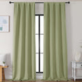 Simplebrand Sage Green Blackout Curtains for Bedroom 102 Inches Long 2 Panels, Solid Thermal Insulated, Energy Saving Living Room Window Tr…