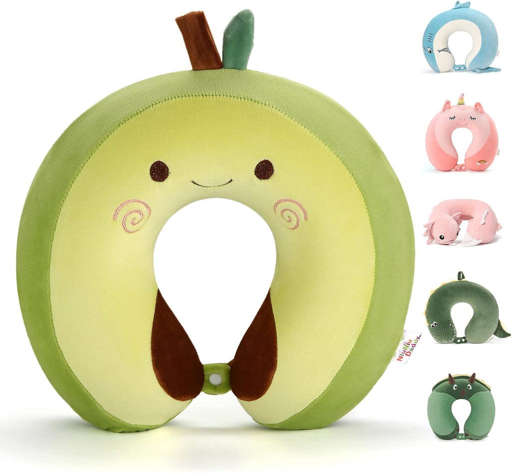 NiuniuDaddy Niuniu Daddy Neck Pillow for Kids Teen Toddlers, Travel Accessories for Airplane, Car, Recline, Neck Chin Head Support, 100% Pu…