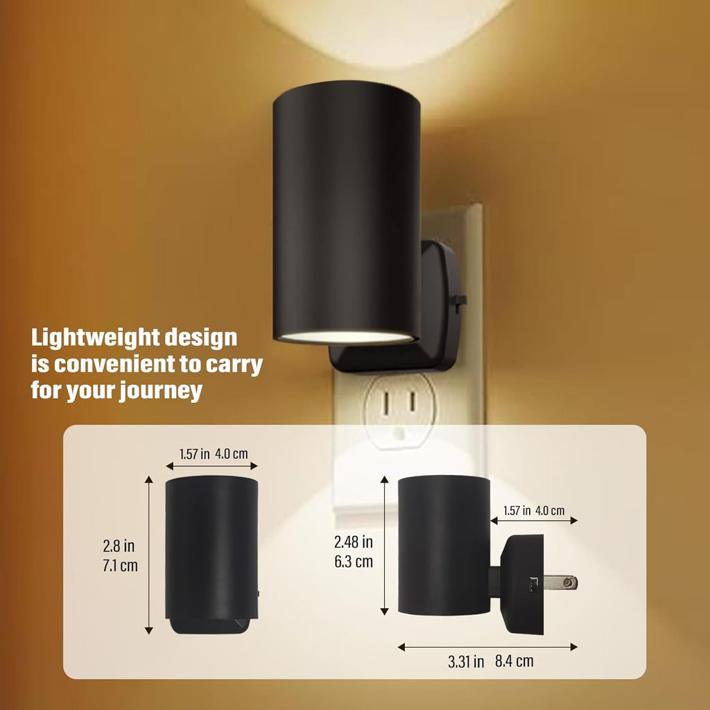 Night Lights Plug into Wall: ETL Certified Soft White 2700K Dusk to Dawn Sensor Dimmable LED Plug in Night Light for Hallway Bedroom…