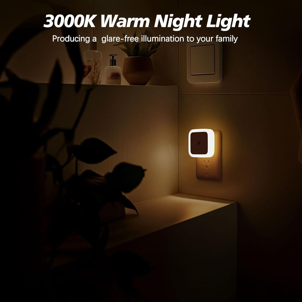 Sujeet Night Light, Night Lights Plug into Wall 4-Pack, Nightlight Plug in Night Lights, Dusk to Dawn Night Lamp Led Night Light for…