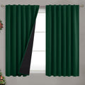 BGment Thermal Insulated Curtains 54 Inches Long with Liner, 100% Blackout Double Layer Noise Reduce Room Darkening Rod Pocket and Back…