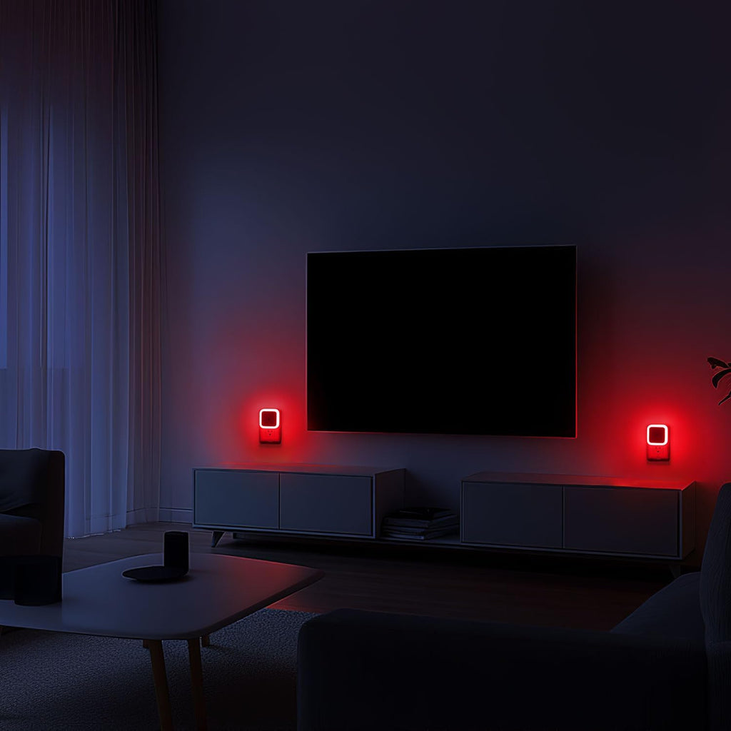Sujeet Night Light, Night Lights Plug into Wall 8-Pack, Nightlight Plug in Night Light, Dusk to Dawn Night Lamp Led (Red)