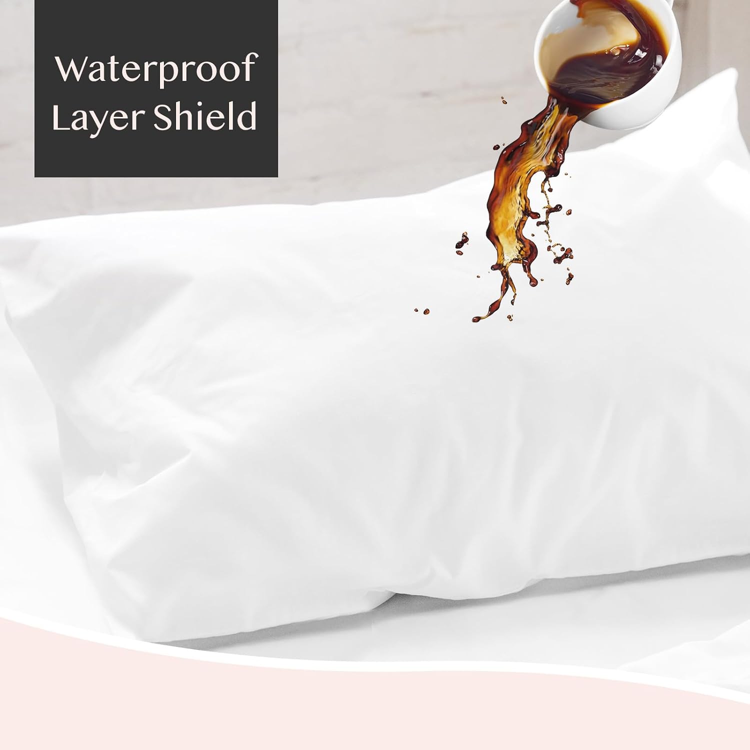 Faunna Waterproof Zippered Pillow Protectors,100% Cotton Standard Size Pillow Covers, Anti-Dust, Stain and Sweat Resistant, Ultra Soft and Bre…