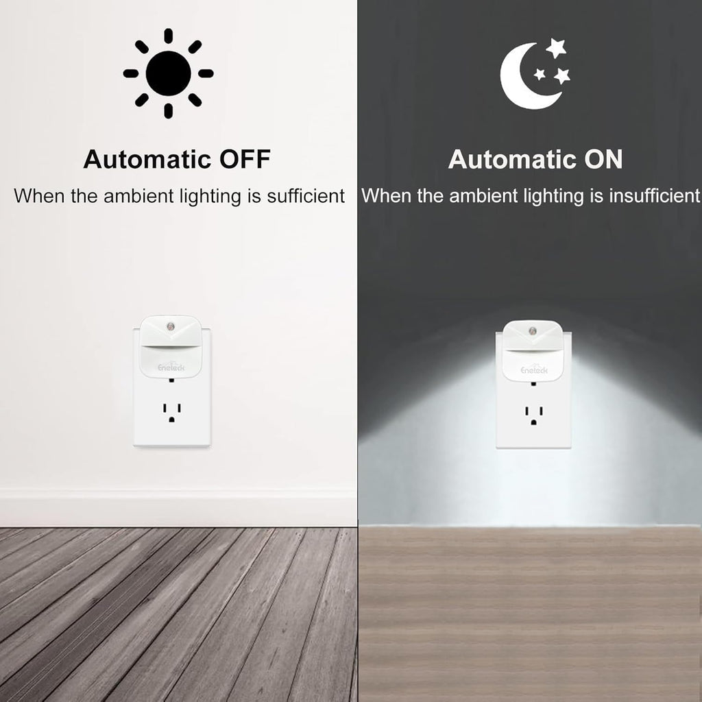 Night Light, LED Night Lights Plug into Wall, Dusk to Dawn Sensing Nightlights, No Glaring Compact Size, Night Light for Kids Navigating…
