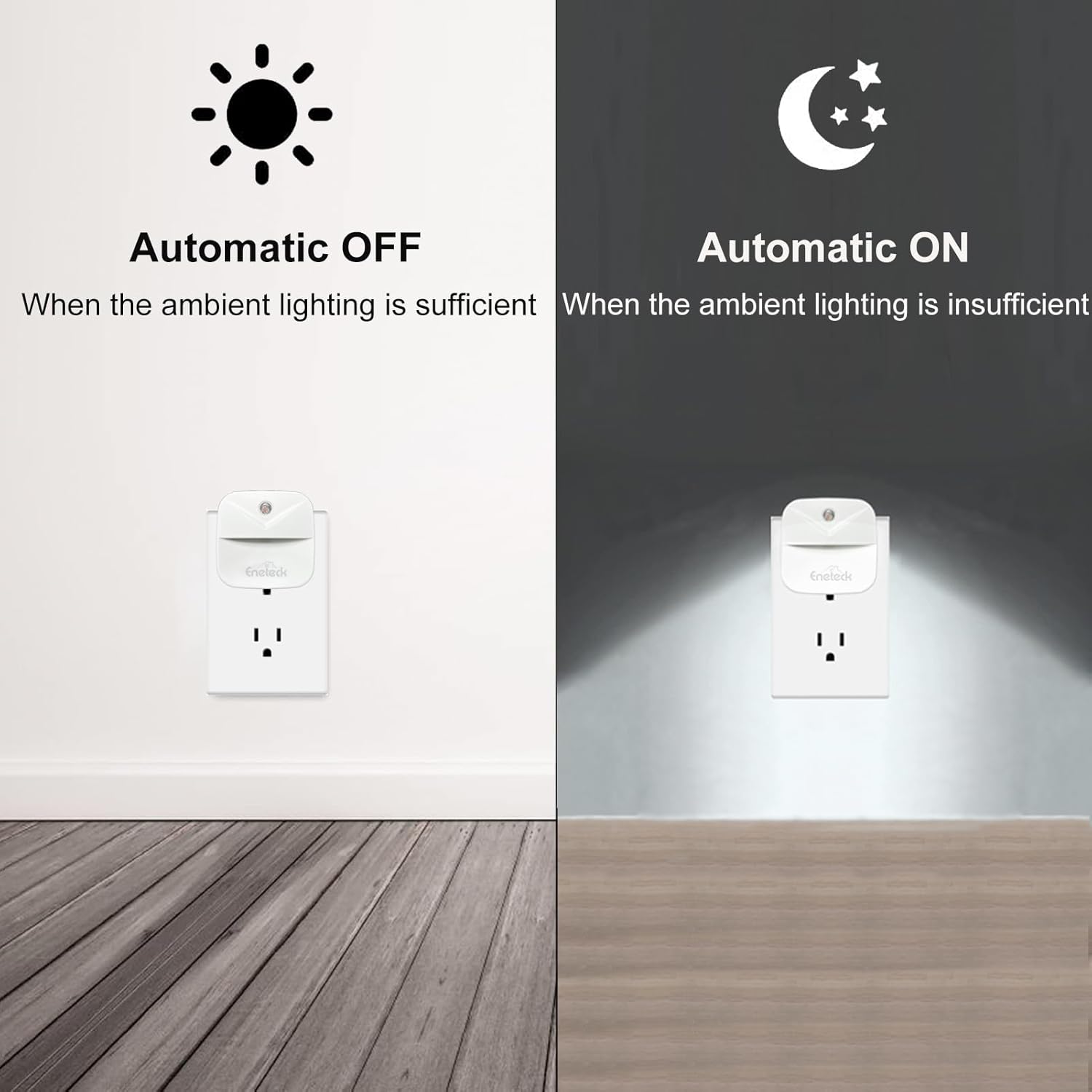 Night Light, LED Night Lights Plug into Wall, Dusk to Dawn Sensing Nightlights, No Glaring Compact Size, Night Light for Kids Navigating…