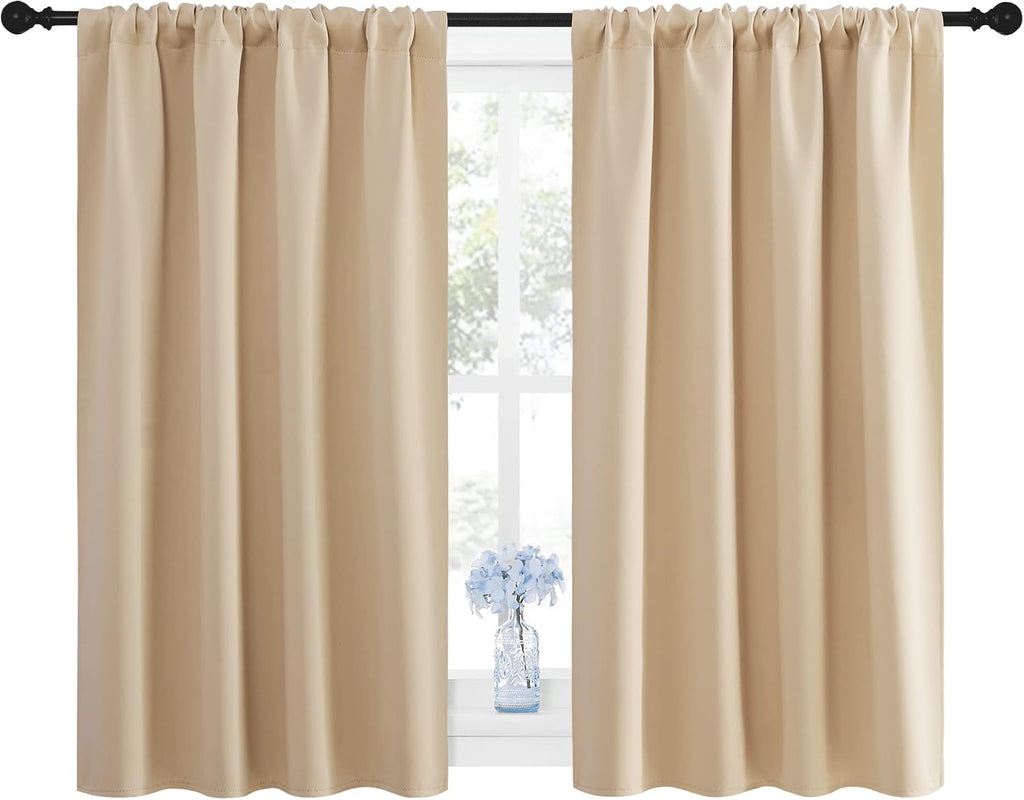 NICETOWN Blackout Room Darkening Curtains - Home Decoration Light & Noise Reducing Thermal Insulated Window Draperies with Rod Pocket Top…