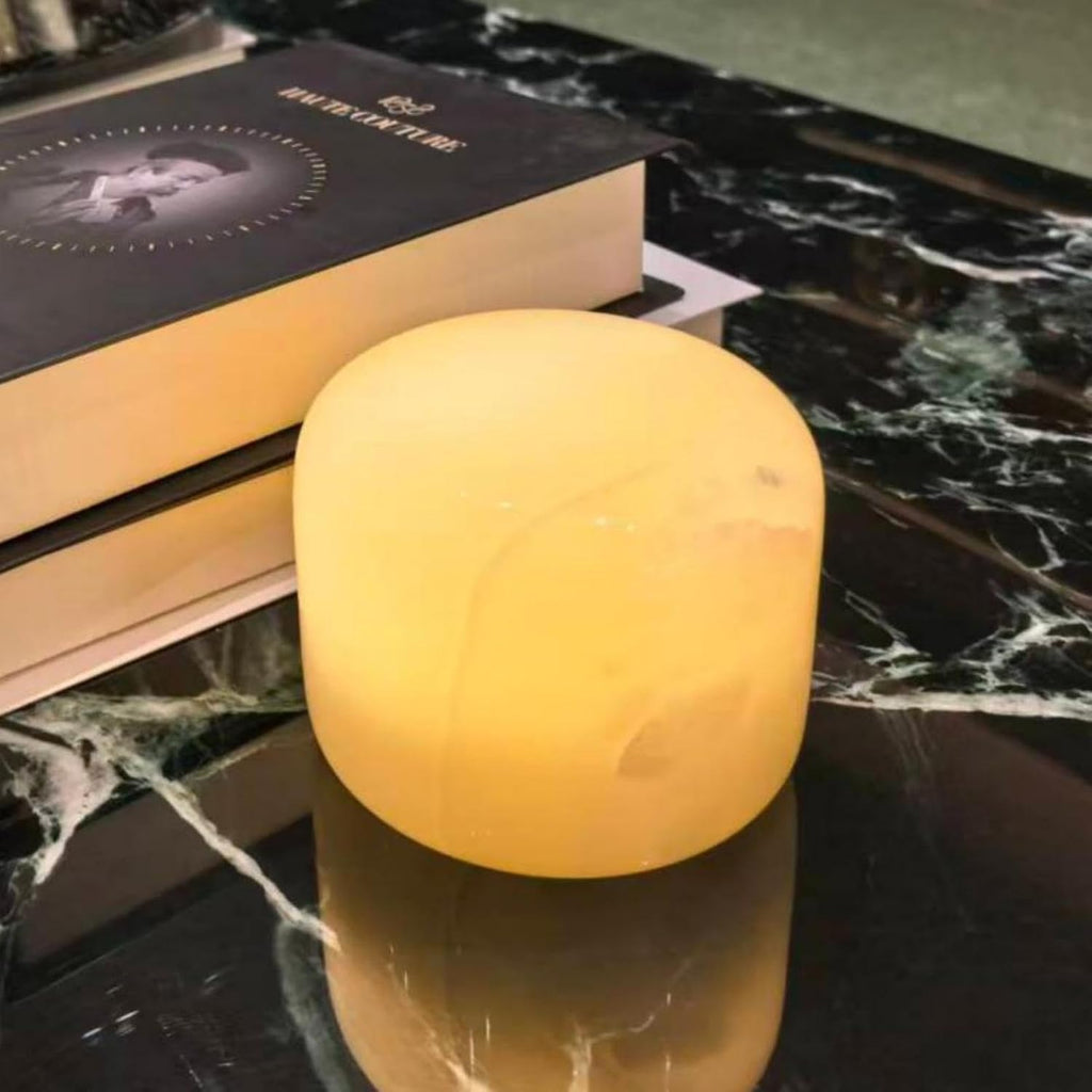 Marmor Marble Lamp Night Light Touch Bedside Table Lamp for Bedroom, Type-C Rechargeable Small Desk Bedside Small Lamps, Eye Caring Dimmable…