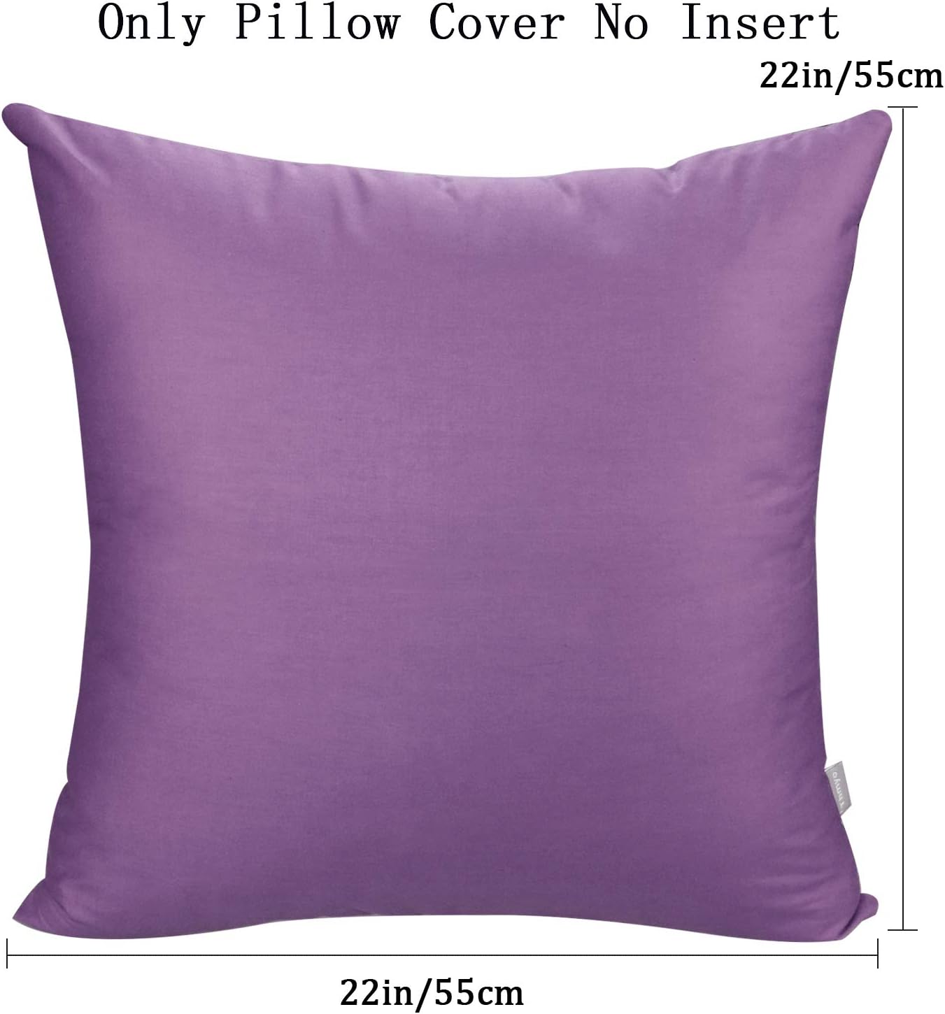 Thmyo 4-Pack 100% Cotton Comfortable Solid Decorative Throw Pillow Case, Square Cushion Cover Pillowcase Sublimation Blank Pillow Covers DI…