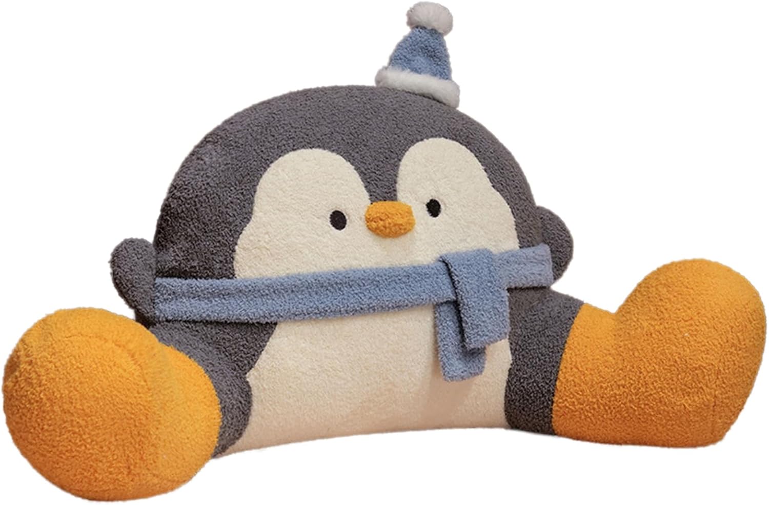 WLLYXUS Reading Pillow for Bed, Backrest Pillow for Sitting in Bed, Back Support Cushion, Penguin Reading Pillow for Sofa (Gray, L: 31…