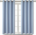 BGment Blackout Curtains for Living Room - Grommet Thermal Insulated Room Darkening Curtains for Bedroom, 2 Panels of 52 x 45 Inch, Spa Blu…
