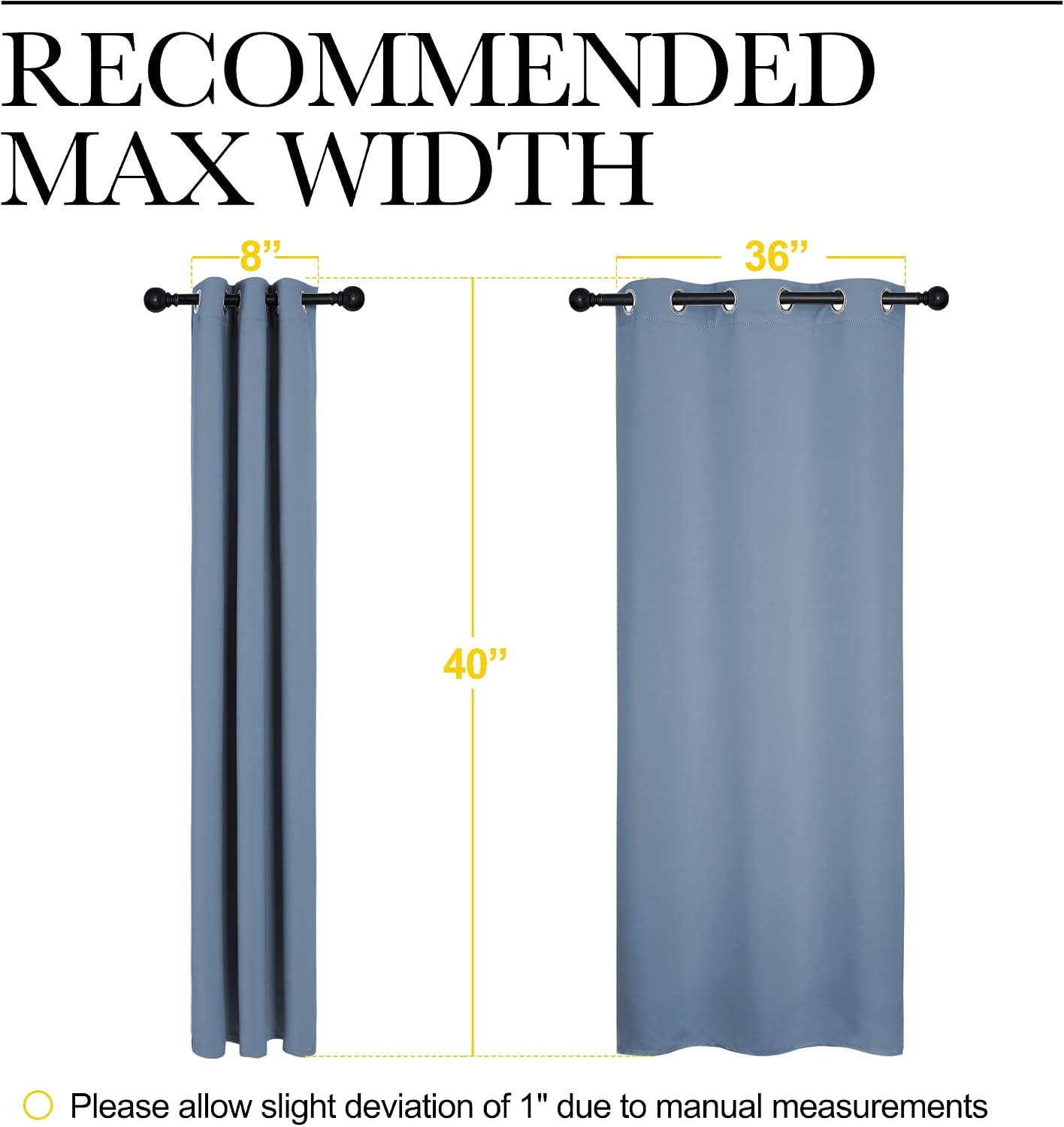 NICETOWN Kitchen Curtains Small Window Curtains & Drapes, Thermal Insulated Solid Grommet Panels for Cupboard, Loft, Cafe, Dining Room…
