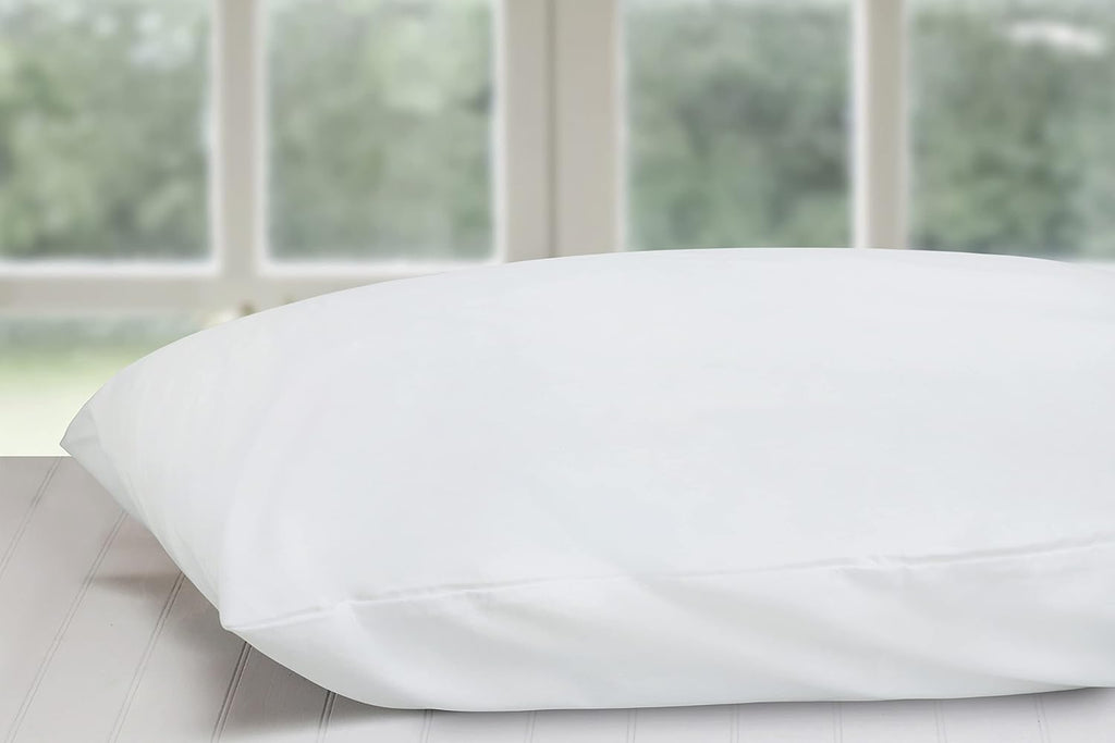 Aveesha 12 Pack Poly Cotton Pillow Cases - King Size White Pillowcases - 180 Thread Count Percale Weave Pillow Covers - Perfect for Home…