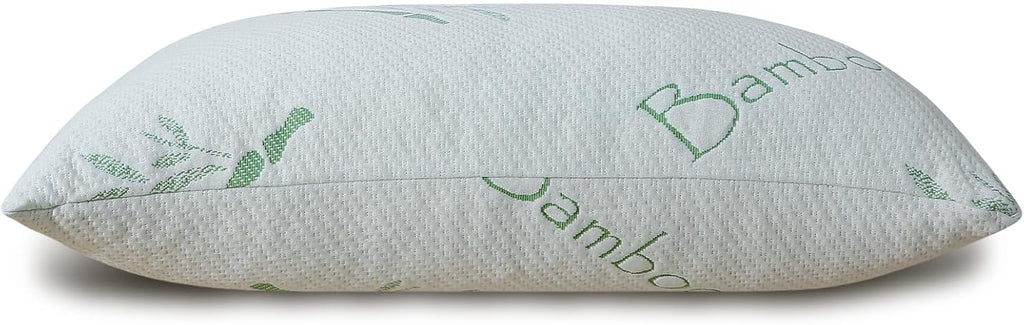 Hoxxme Shredded Memory Foam Pillows Set of 1, Cooling Zippered Breathable Memory Foam Bed Pillow for Sleeping 1 Pack, Queen Size Firm Pillo…