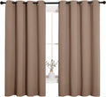 NICETOWN Blackout Window Curtains and Drapes for Kitchen, Window Treatment Thermal Insulated Solid Grommet Blackout Drapery Panels (Set…