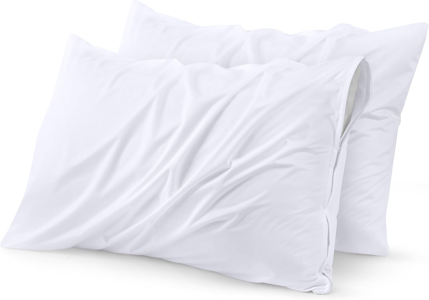 Utopiabedding Utopia Bedding 100% Waterproof Pillow Protectors with Zipper King Size (Set of 40), Bed Bug and Dust Mite Proof Zippered Pill…