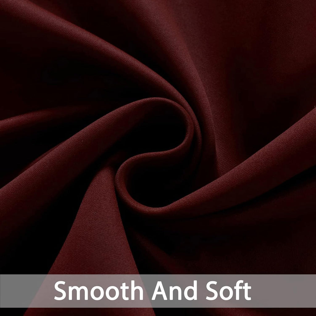 Yakamok Blackout Curtains Room Darkening Thermal Insulated Window Panels, Solid Grommet Top Drapes for Bedroom/Living Room(62Wx84L…