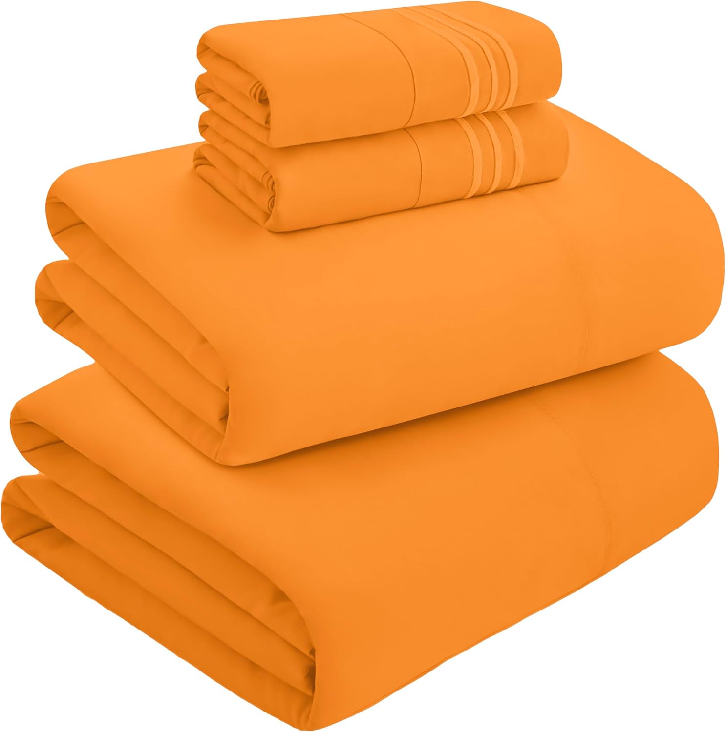MocassiLuxuryBedding Mocassi King Size 4-Piece Bed Sheet Set - 1800 Hotel Quality Microfiber 18-24 Inches Extra Deep Pocket Fitted Sheet- L…