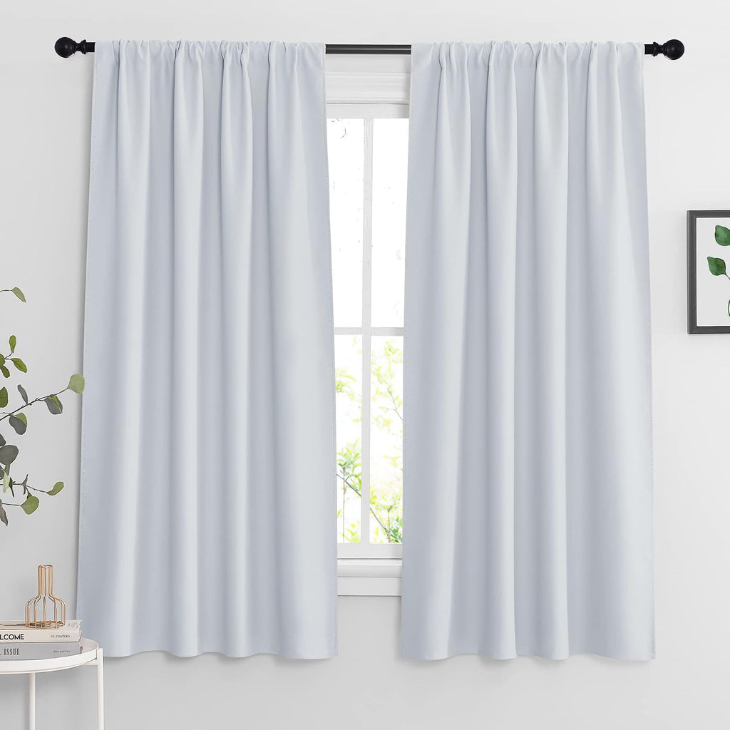 Rybhome RYB HOME Curtains for Bedroom Living Room 63 inches Long, Thermal Insulated Privacy Rod Pocket Drapes for Nursery Office Home Theat…