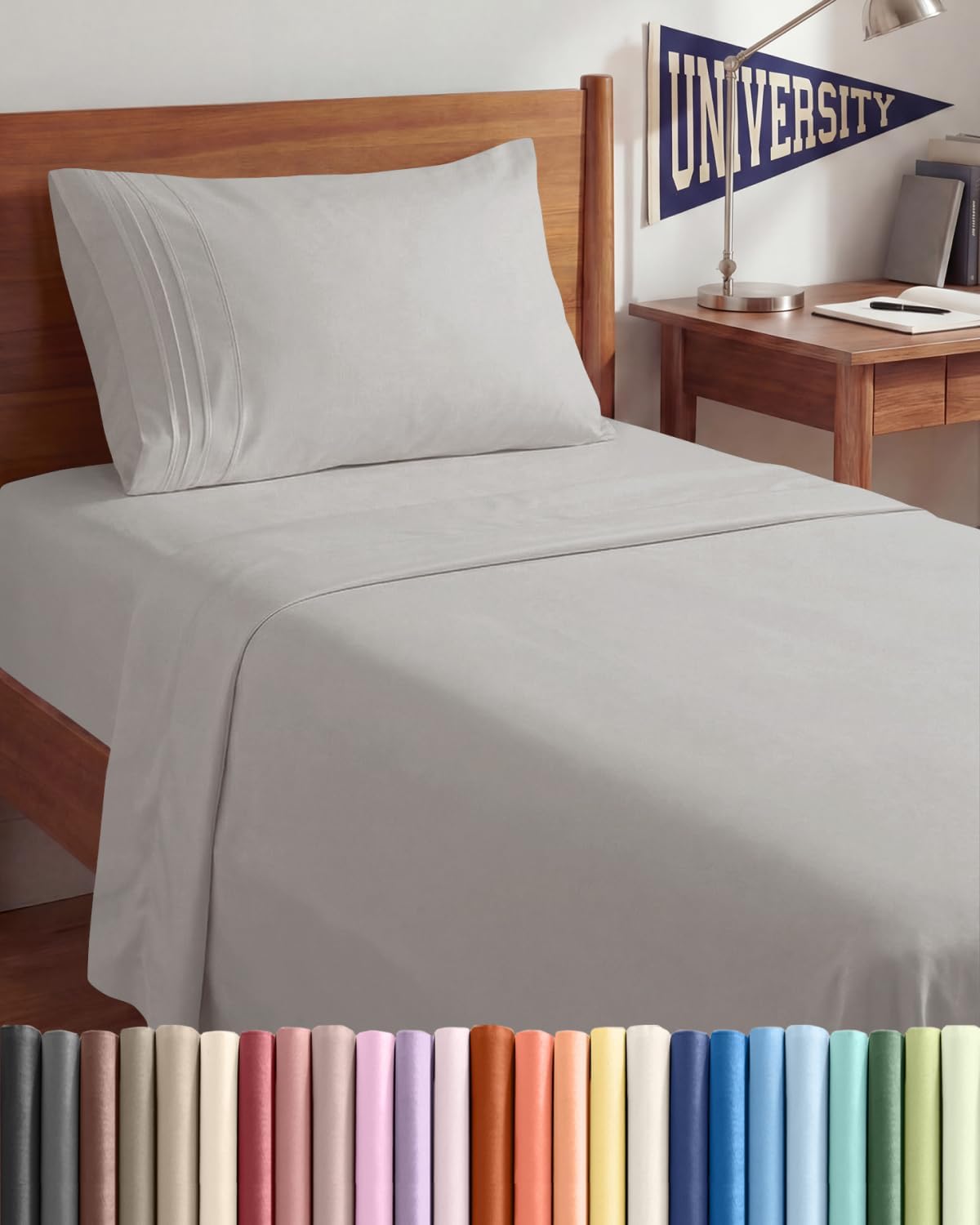 Twin XL Size 3 Piece Sheet Set - Comfy Breathable & Cooling Sheets - Hotel Luxury Bed Sheets for Women & Men - Deep Pockets, Easy-Fit…