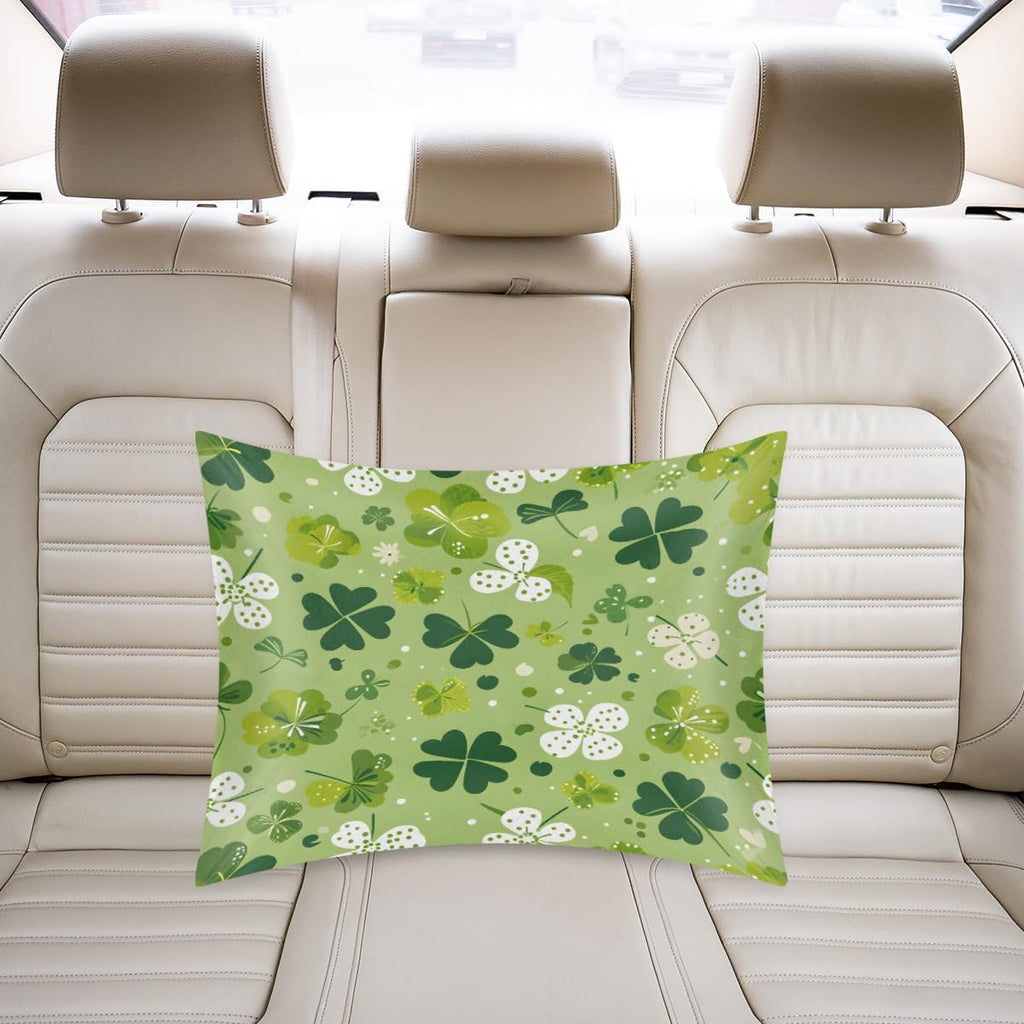 Green St. Patrick's Shamrock Satin Pillowcase for Hair and Skin Soft Silk Pillow Cases with Envelope Closure Cooling Pillow Case Slip…