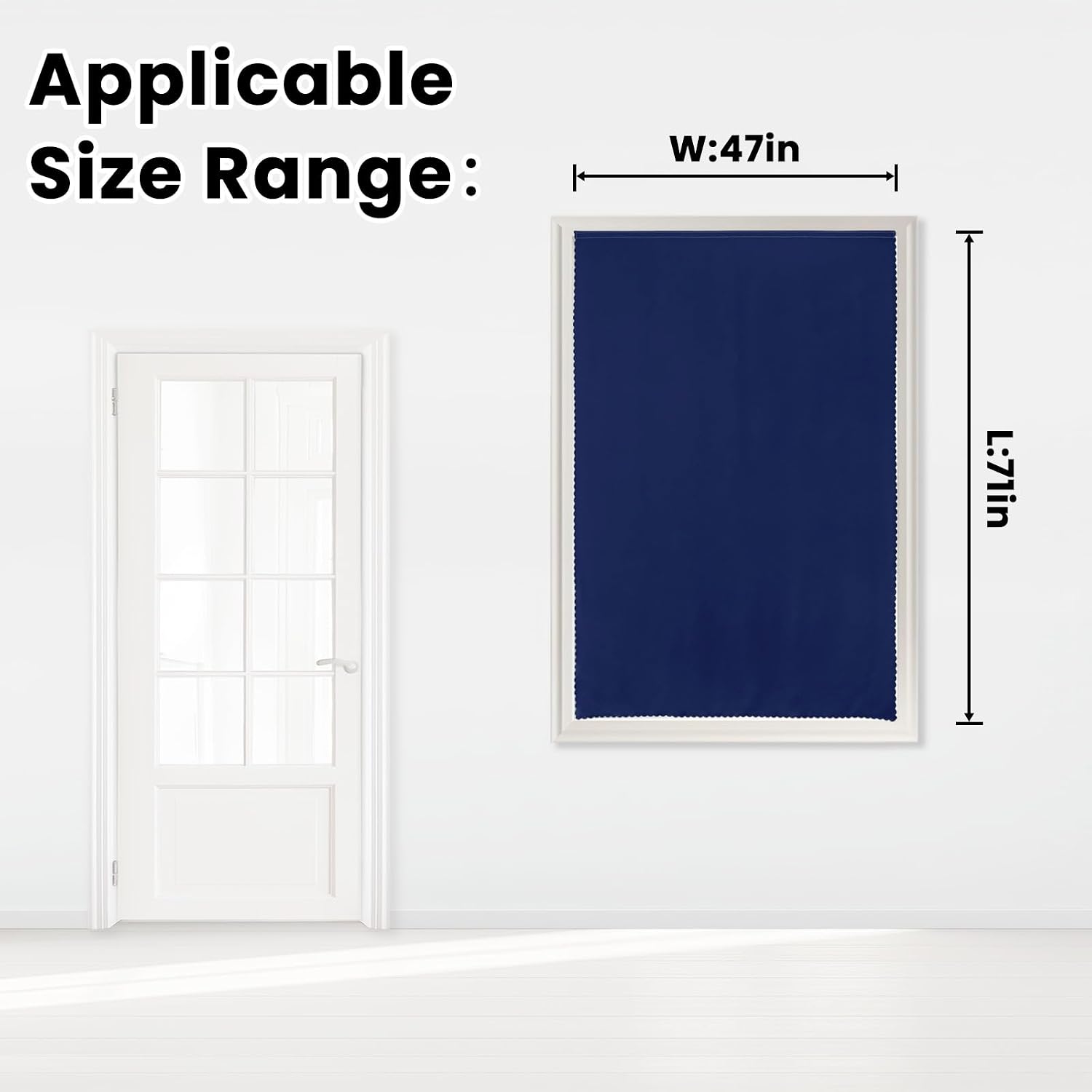 Self Adhesive Portable Blackout Curtains for Bedroom Easy to Install Window Thermal Lnsulated Kitchen Room Darkening Small Window…