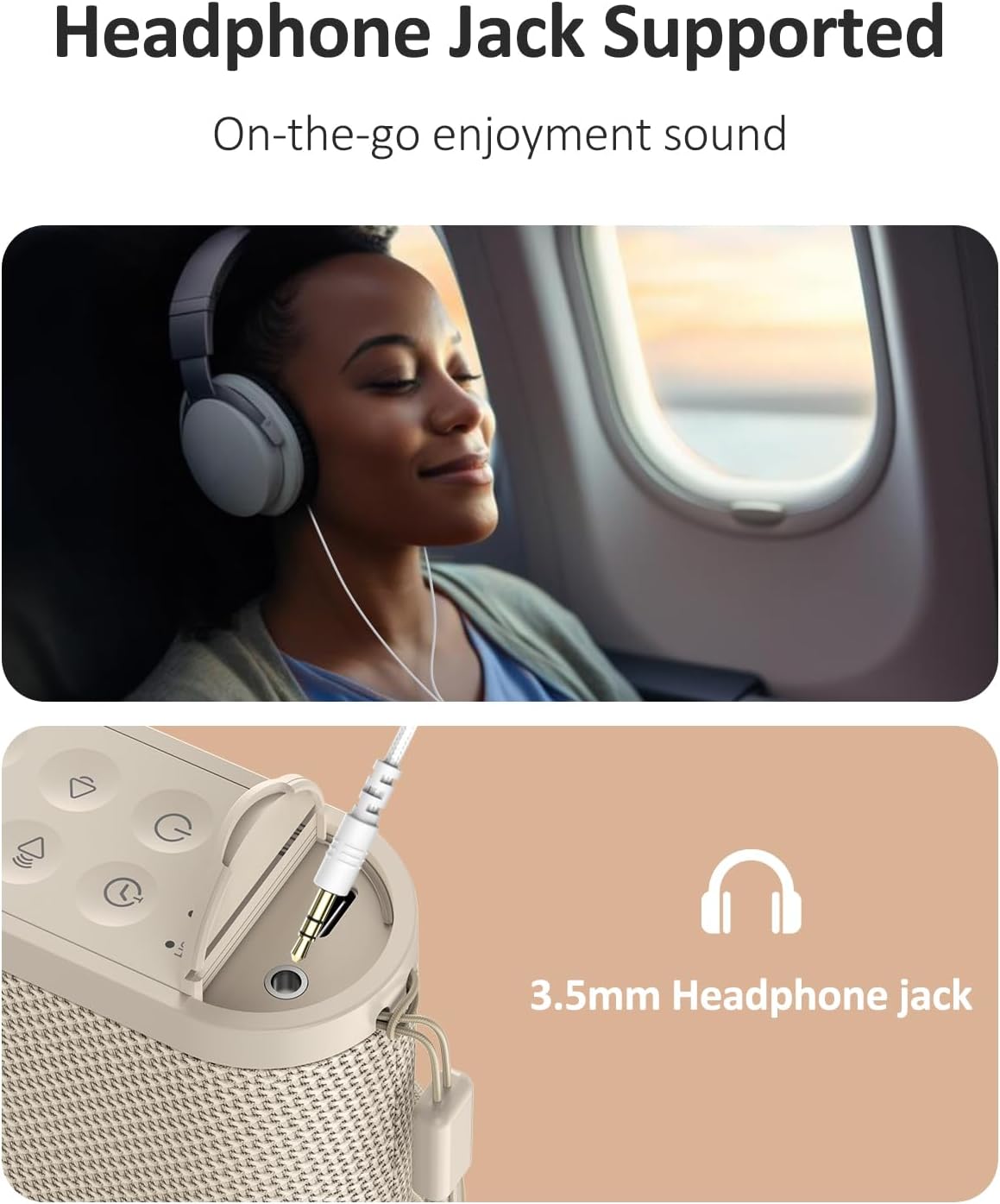 Portable Baby & Adults Sound Machine: Super Long-Lasting & Rechargeable Battery, Headphone Jack, 21 Sounds - White Noise Machine for…