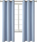 BGment Blackout Curtains for Living Room - Grommet Thermal Insulated Room Darkening Curtains for Bedroom, 2 Panels of 42 x 72 Inch, Spa Blu…