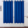 Lemomo Blackout Curtains 66 x 72 Inch Long Royal Blue Curtains Set of 2 Panels Room Darkening Curtains for Bedroom and Living Room 72 Inch…