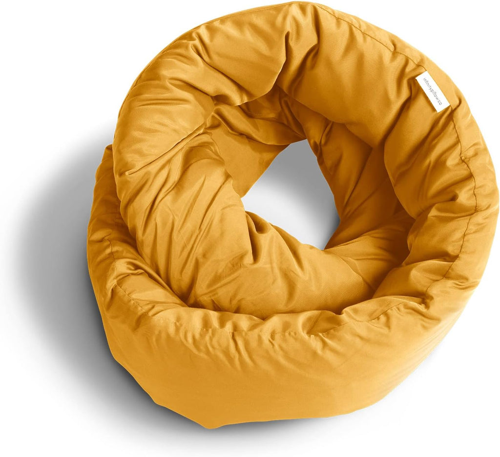 Huzi Infinity Pillow - Travel Neck Pillow - Versatile Soft 360 Support Scarf - Machine Washable - Home Travel Flight Road Trips Airplane…