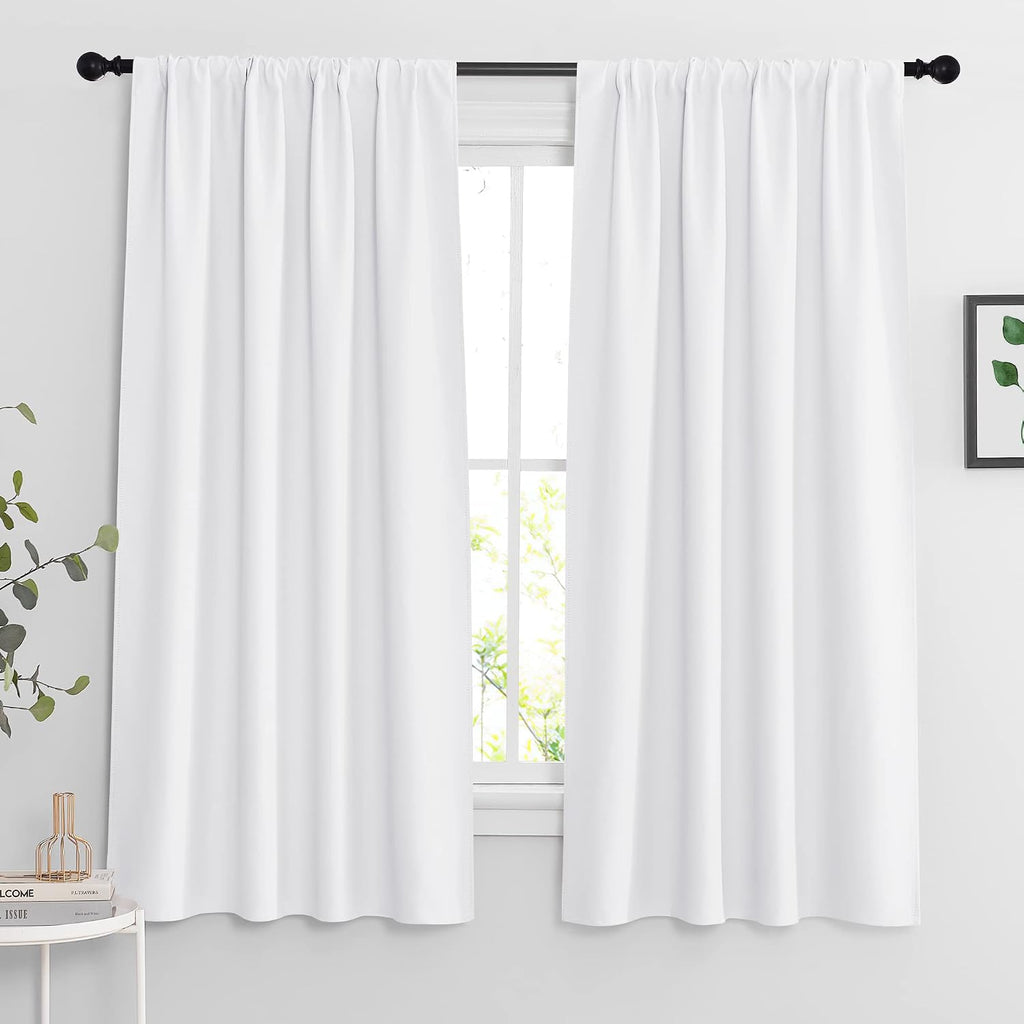 Rybhome RYB HOME Extra Wide Curtains for Bedroom Living Room 63 inches Long, Thermal Insulated Privacy Drapes for Nursery Home Theater Dini…