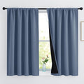 Nicetown 100% Blackout Curtains with Black Liners, Thermal Insulated Full Blackout 2-Layer Drapes, Energy Efficiency Window Draperies for B…