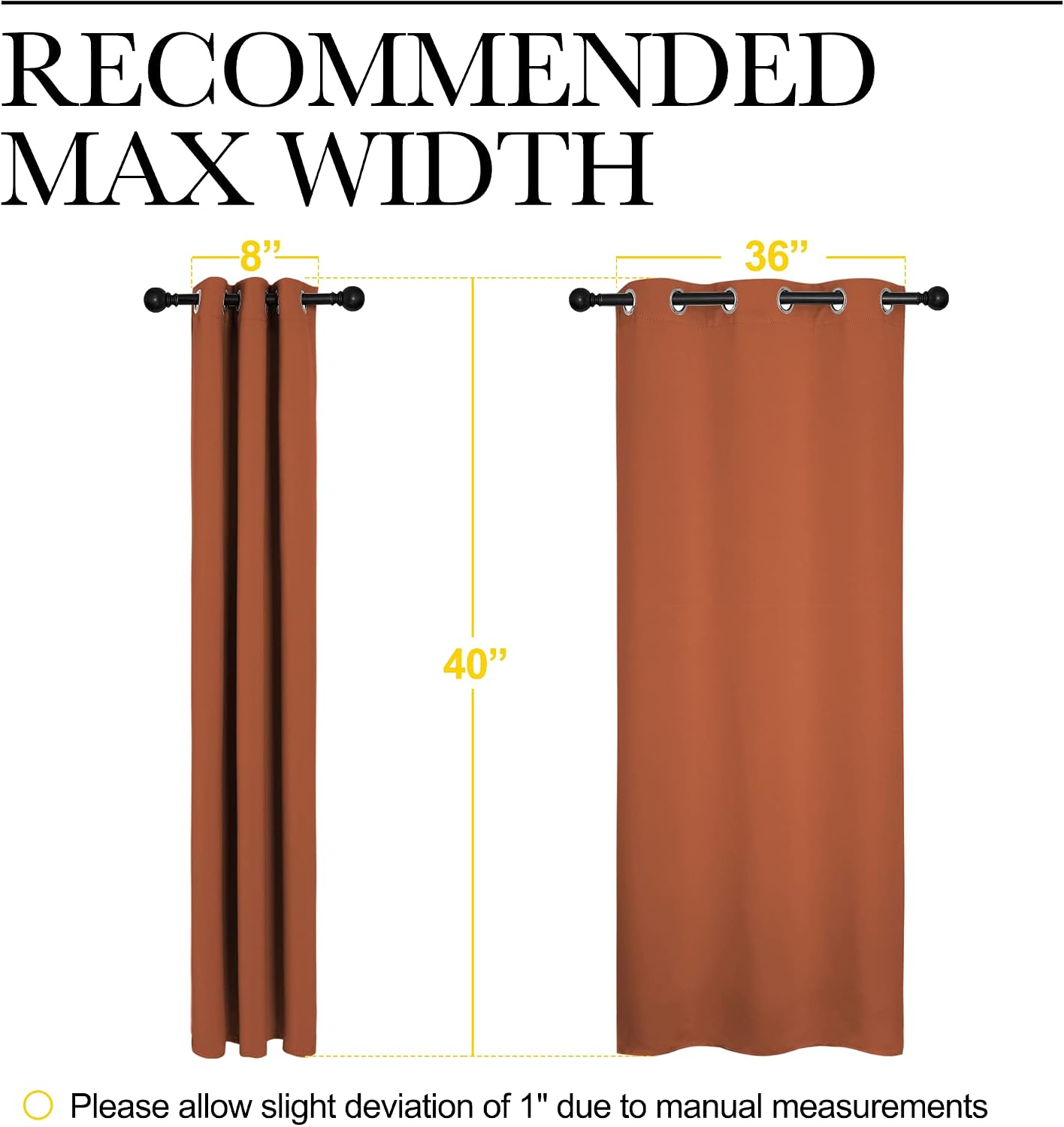 NICETOWN Shack Blackout Curtains Noise Reducing, Thermal Insulated and Privacy Room Darkening Drape Panels for Boy's Guest Room Door…