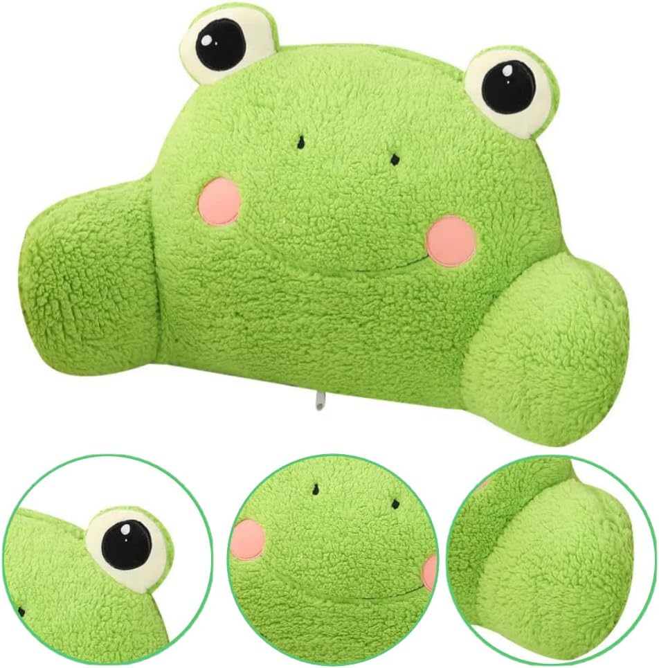 Reading Pillow Back Pillow for Sitting Up in Bed Relax Bed Rest Pillow with Arms Office Car Seat Lumbar Support Cushion for Kids Teens…