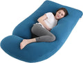 Jcickt Pregnancy Pillow J-Shaped Full Body Pillow,59 inch with Jersey Cover Easy to Remove and Wash, Support Pregnant Women's Backs Legs an…