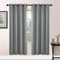 Yakamok Dove Grey Room Darking 72 Inch Length 2 Panel Sets for Livingroom Dining Room Darkening Thermal Insulated Bay Window Hotel Modern…