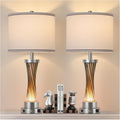 Illuminatingyoumeandhim 3-Way Dimmable Table Lamp Set of 2, Touch Control Lamp with Night Light, Modern Crystal Table Lamps for Bedroom, Livin…