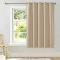 NICETOWN Bedroom Curtain Room Darkening Drapery - Biscotti Beige Room Darkening Drape/Panel for Bedroom, Grommet Top 1 Panel, 70 x 63…