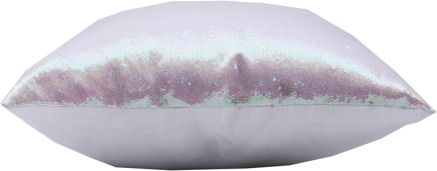 Poise3EHome 18x18 Sequin Pillow Covers, Iridescent Decorative Throw Pillow Covers for Couch, Living Room, Christmas, Set of 2…